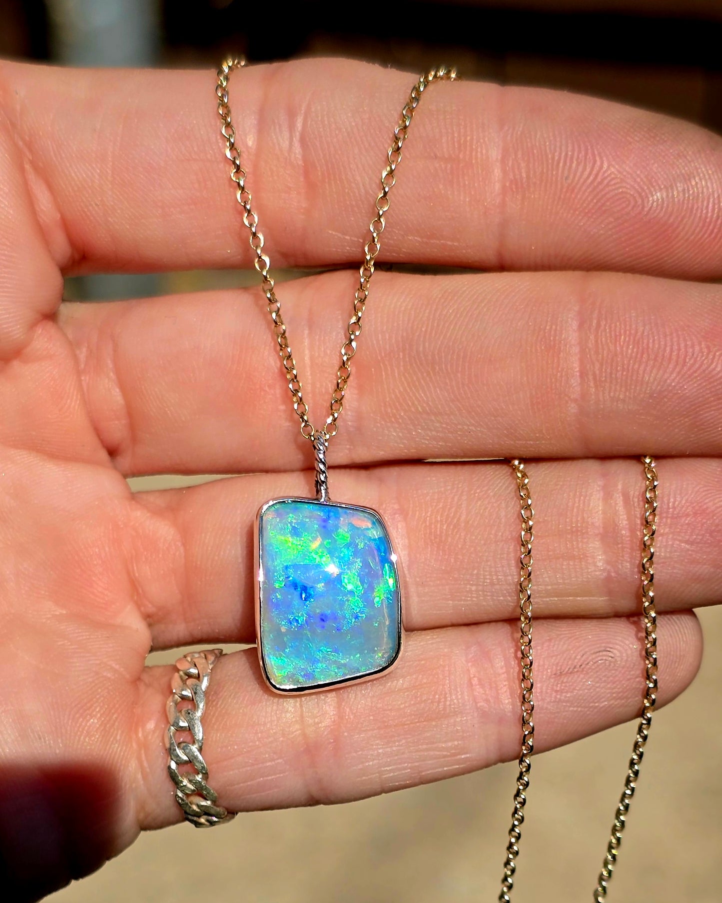 Opal Shell Necklace