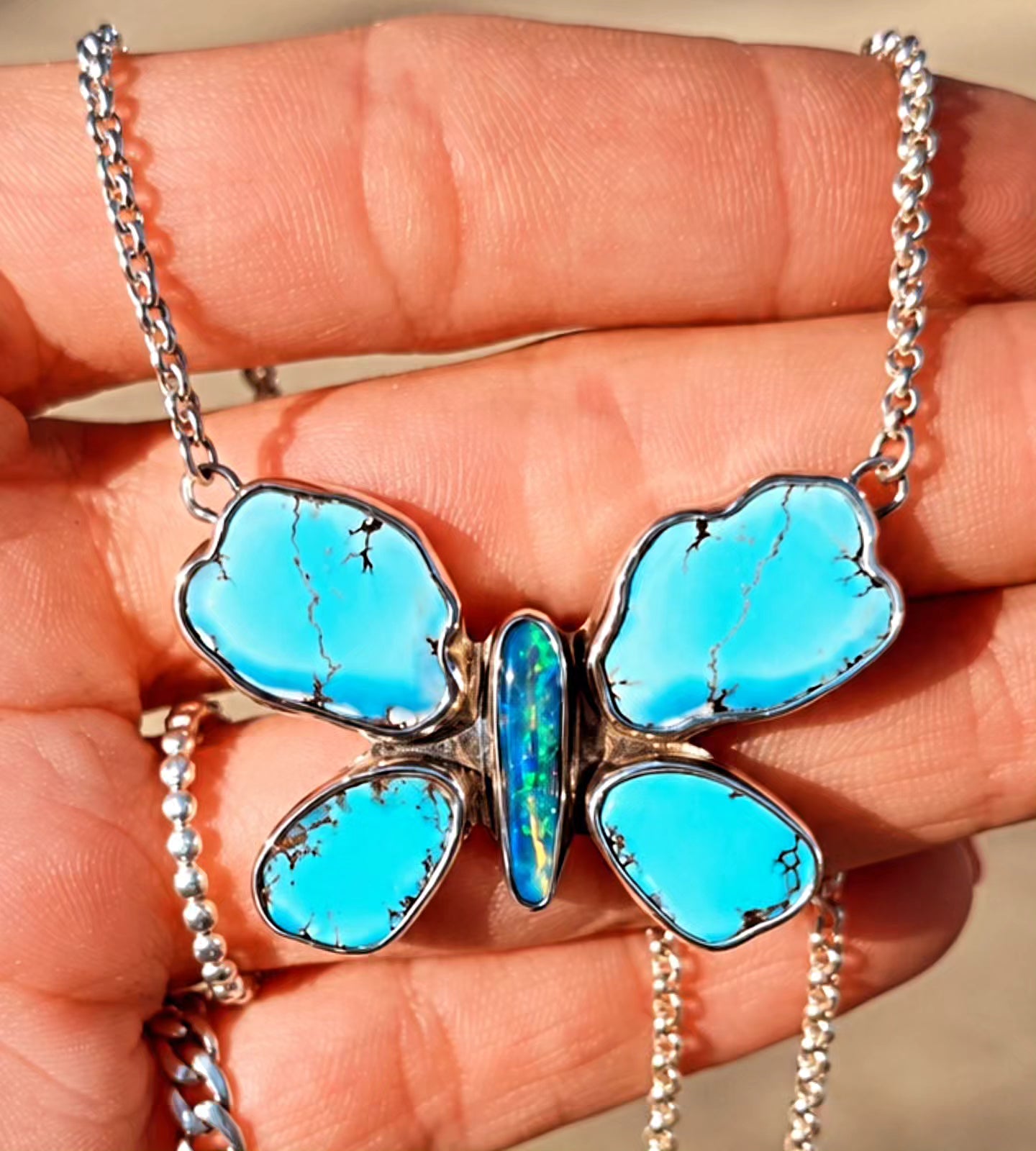 Golden Hills Butterfly Necklace