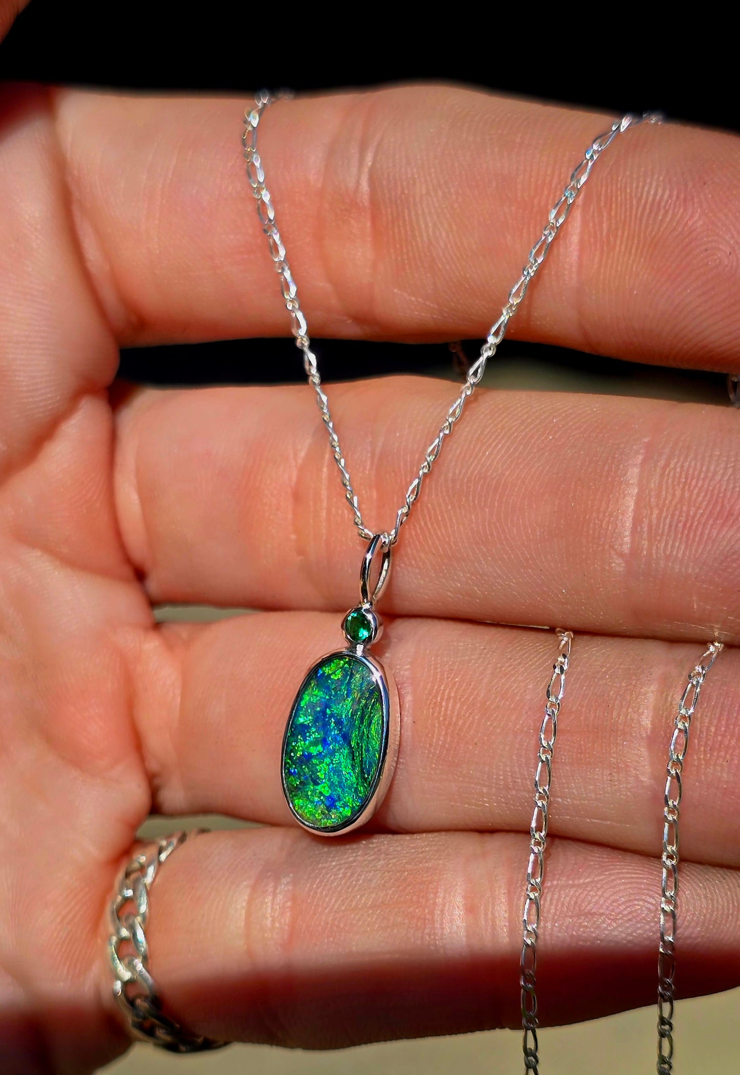 Emerald Opal Necklace
