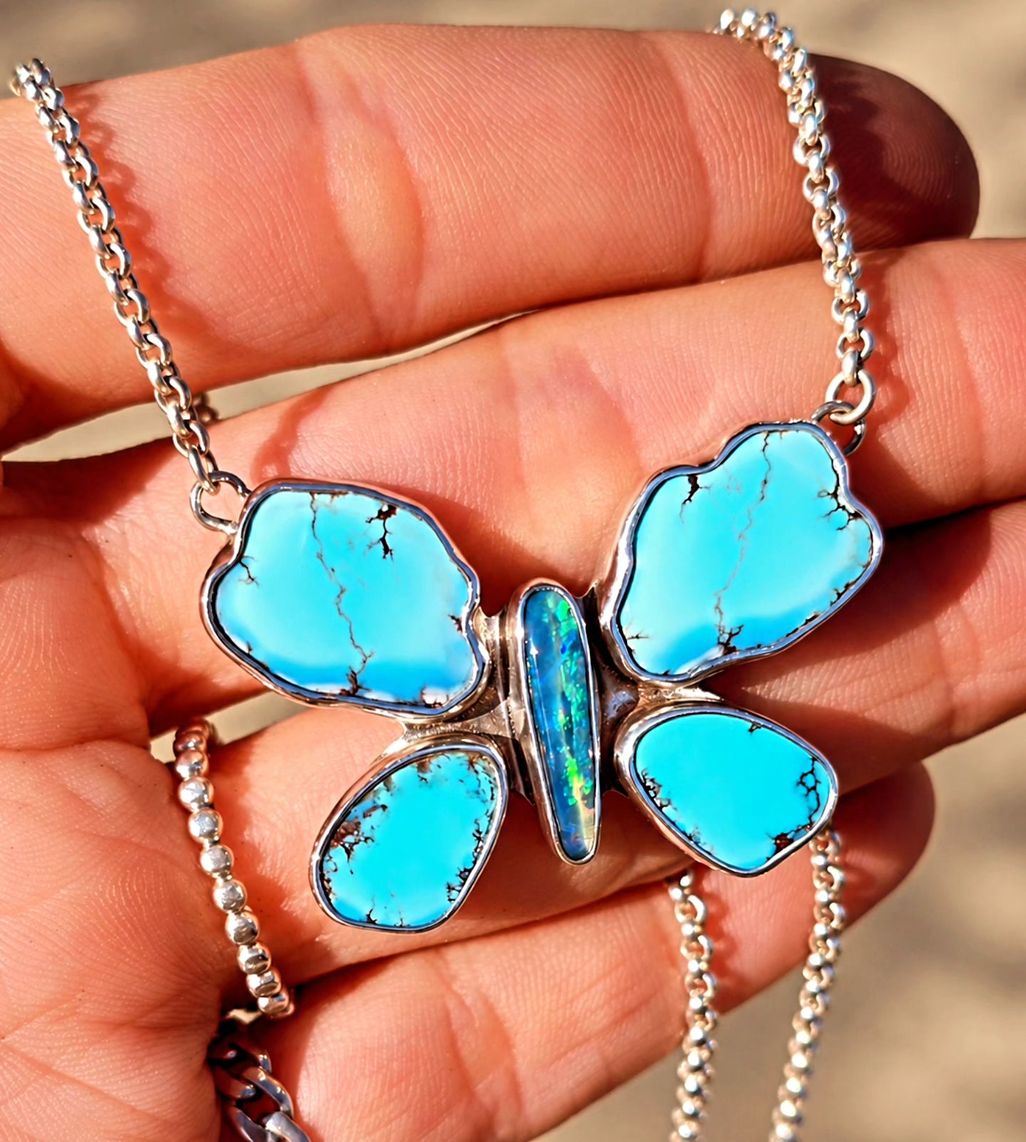 Golden Hills Butterfly Necklace