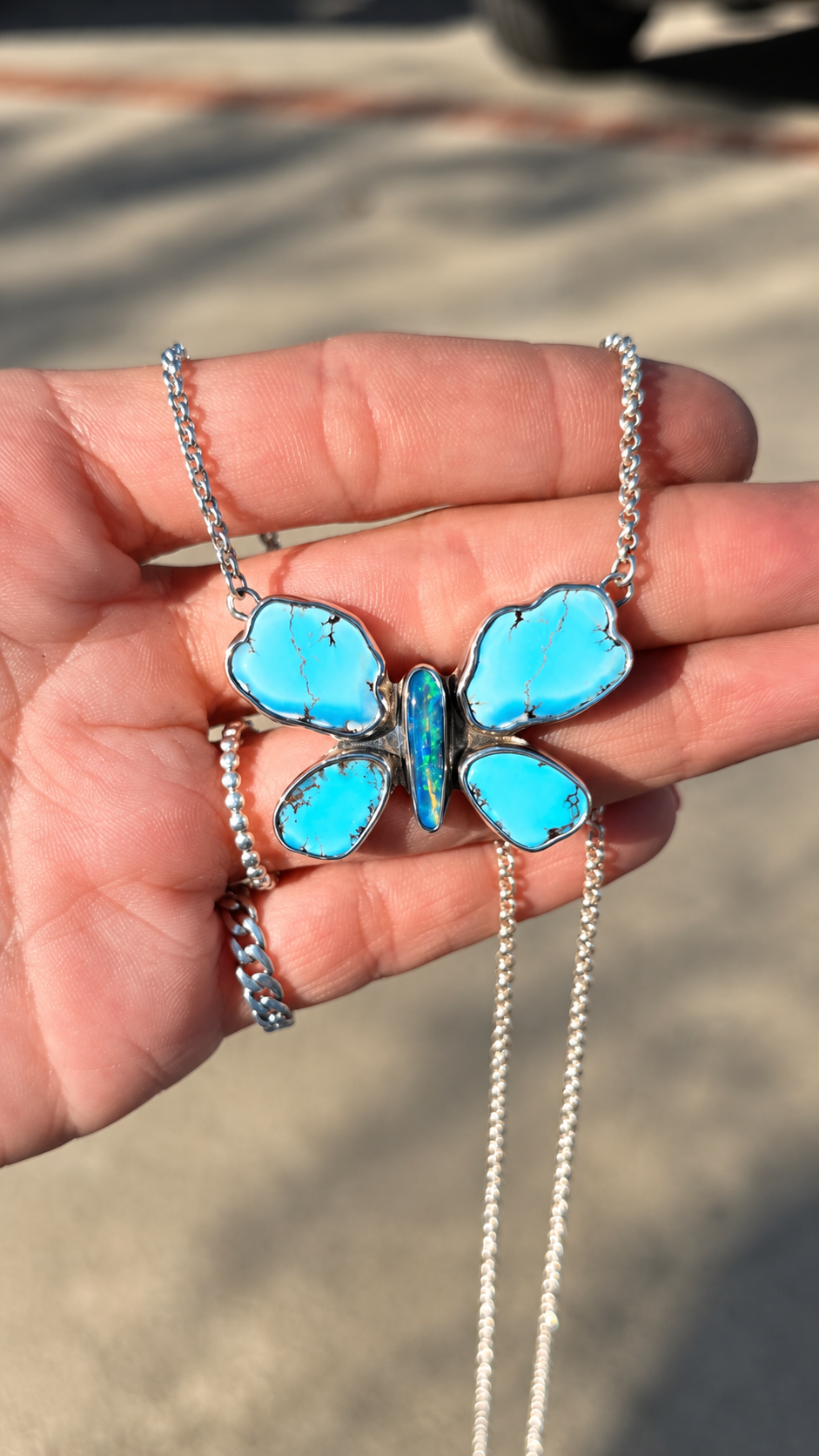 Golden Hills Butterfly Necklace