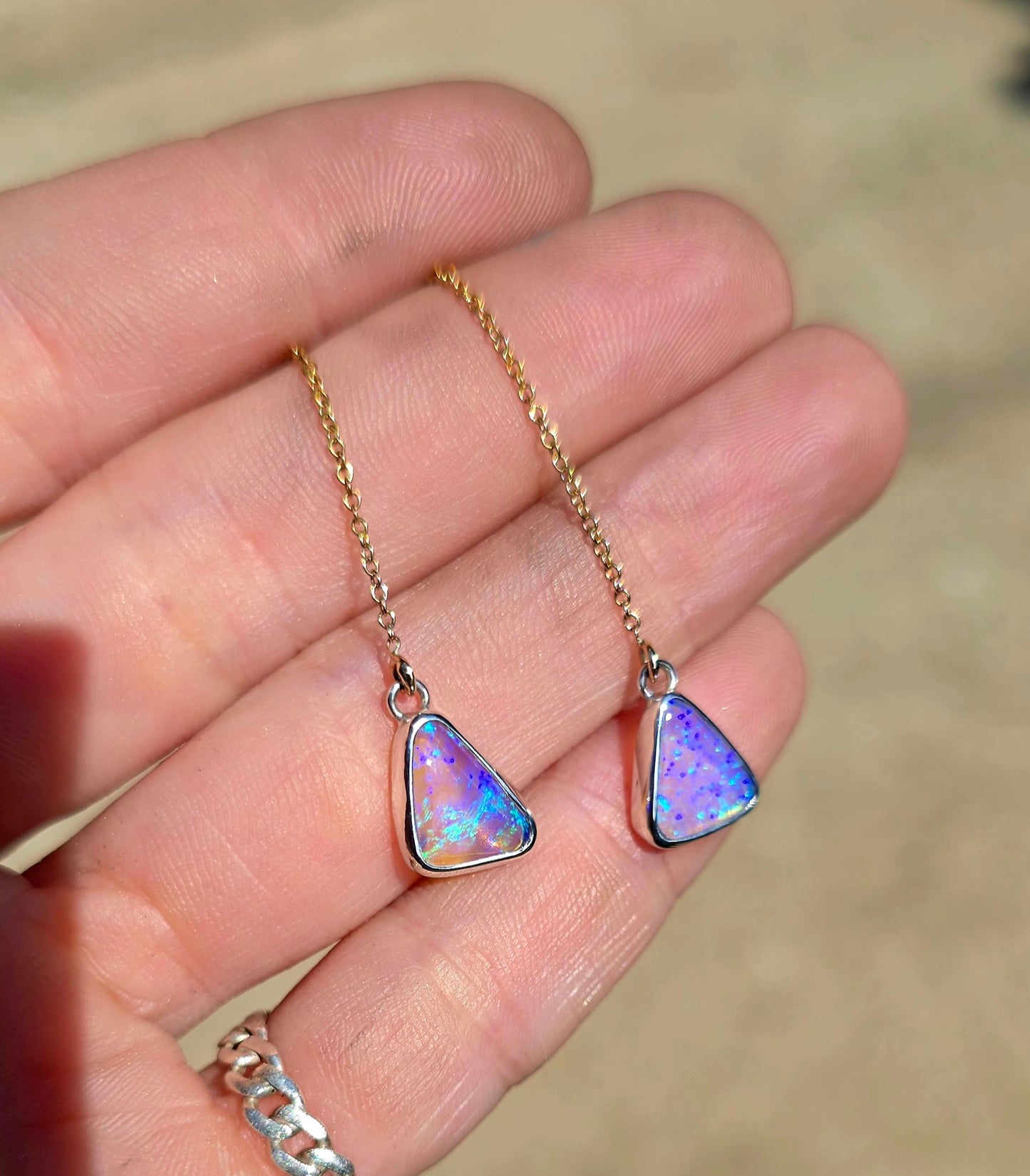 Crystal Opal Threaders
