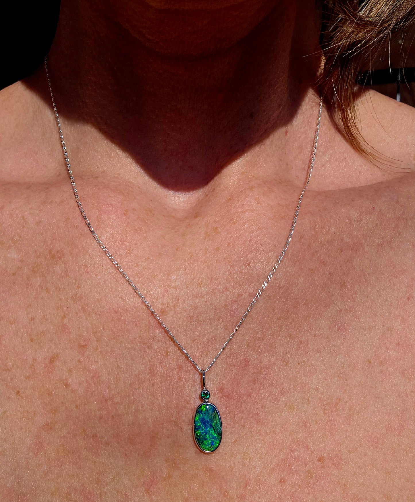 Emerald Opal Necklace