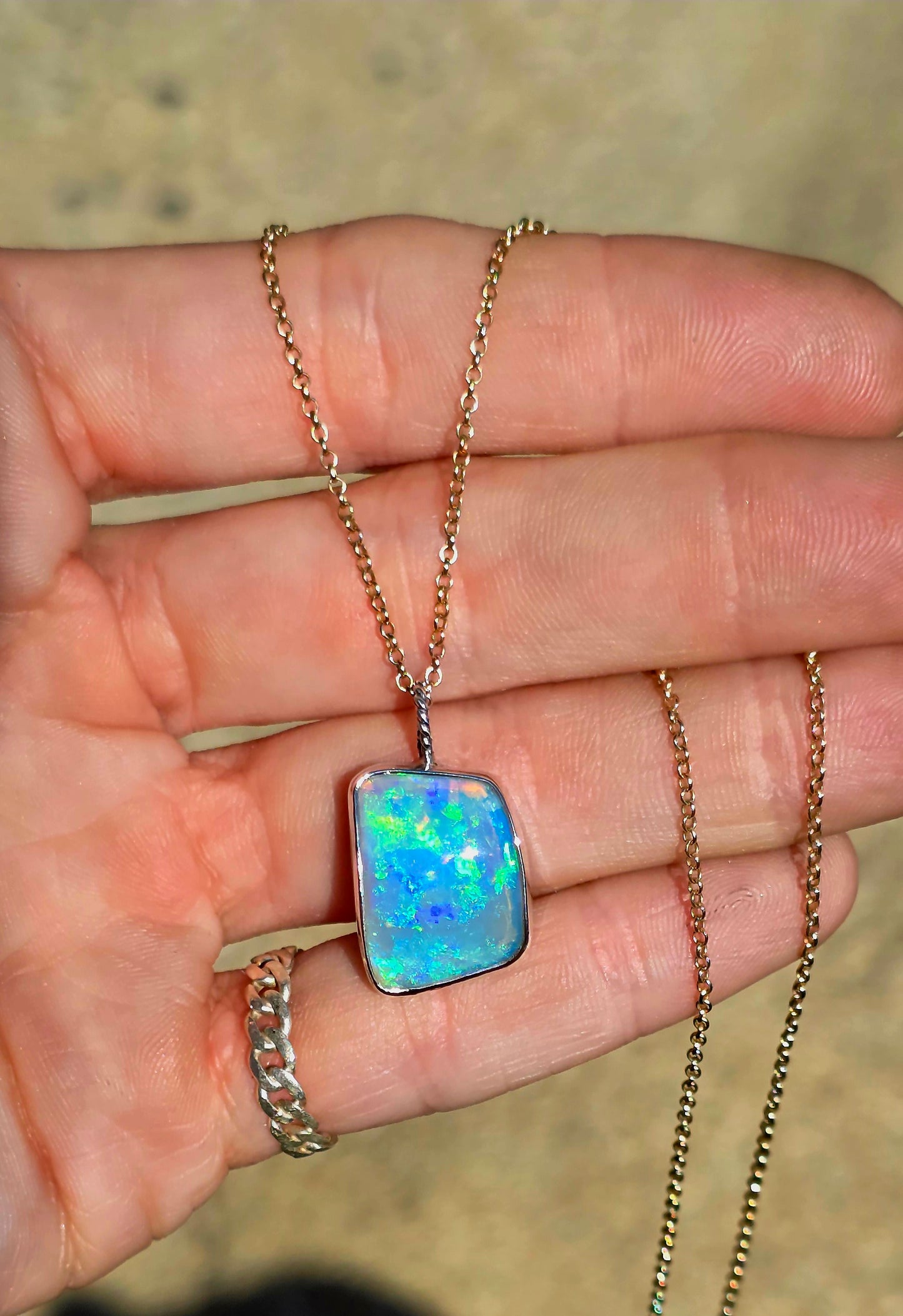 Opal Shell Necklace