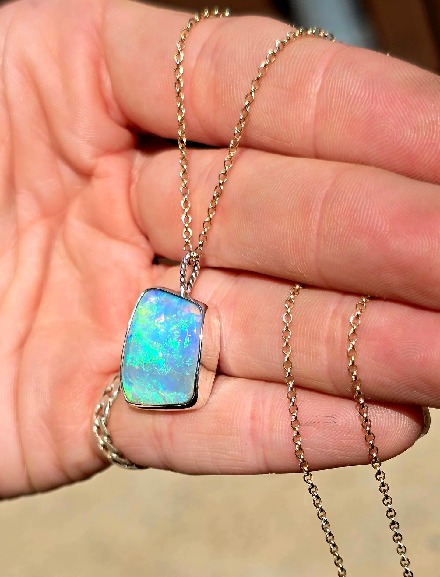 Opal Shell Necklace