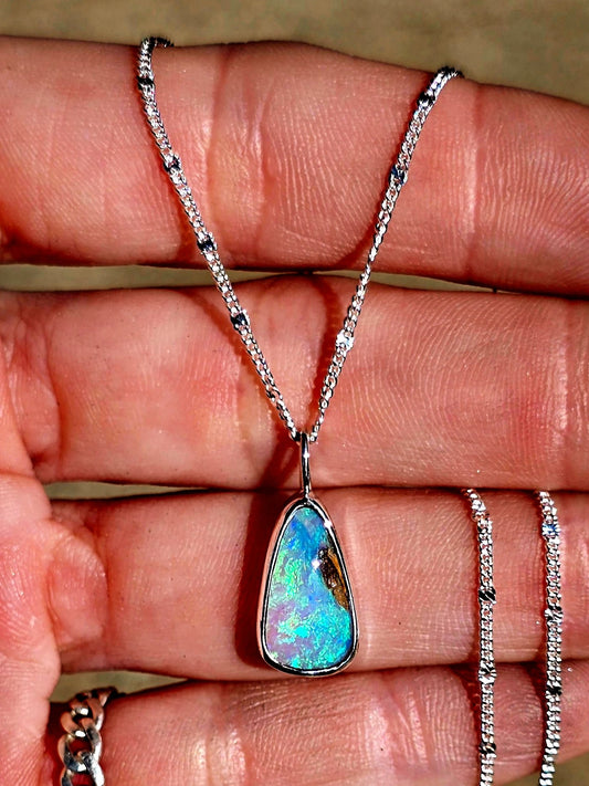Australian Boulder Opal Necklace