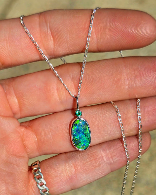Emerald Opal Necklace