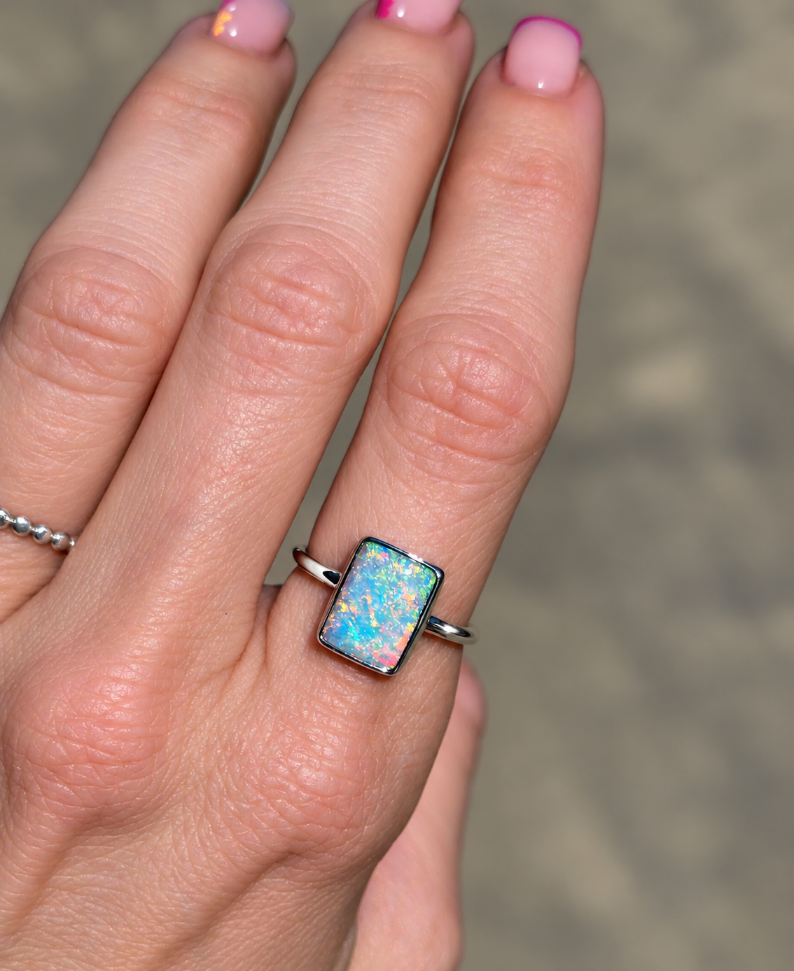 Australian Opal Ring Size 6