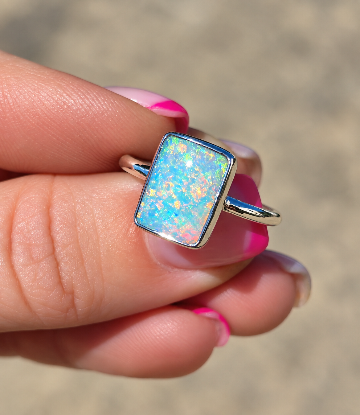 Australian Opal Ring Size 6