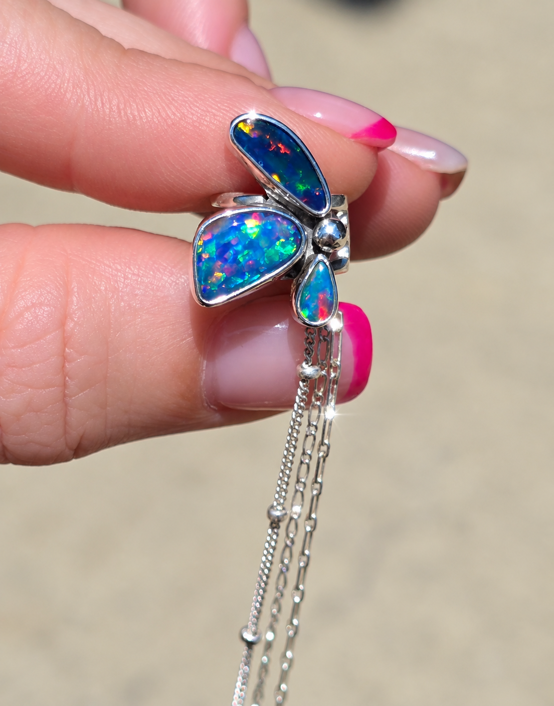 Australian Opal Ear Cuff