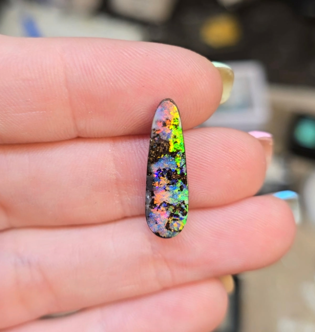 Custom for Kindra/Australian Boulder Opal Ring