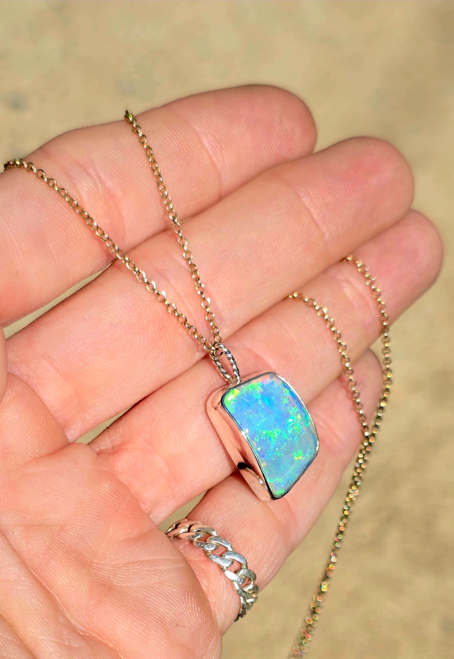 Opal Shell Necklace